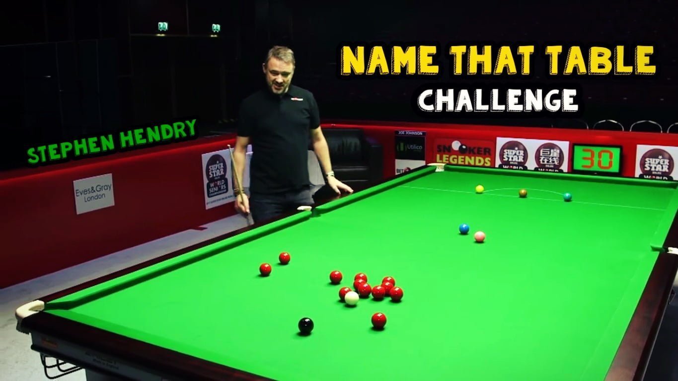Stephen Hendry Name That Table Challenge